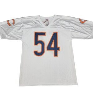 NFL Players Brian Urlacher Chicago Bears Jersey Mens Medium White 54 Football 07